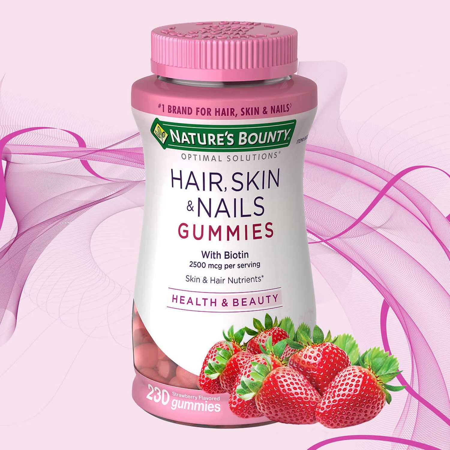 Nature's Bounty Hair, Skin & Nails Strawberry Flavored Gummies Dietary  Supplement, 140 count - The Fresh Grocer